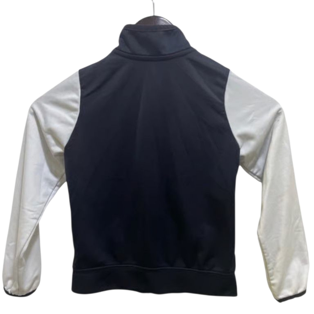 Nike Youth Black & White Track Jacket Size 4 XS Just Do It Logo On Sleeve - Picture 3 of 5